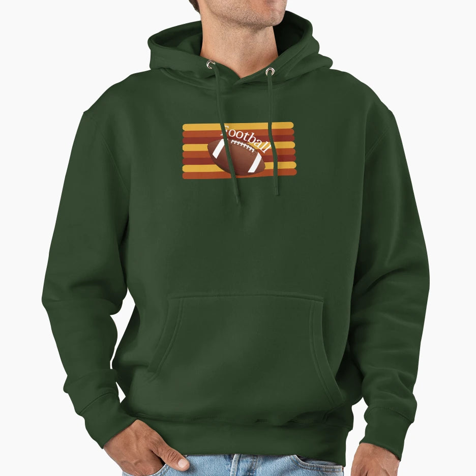 Football Hoodie - Minimalist Print Men Women - T-Shirt, Sweatshirt, Hoodie