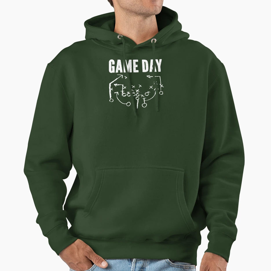 Game Day Funny Football Playbook Hoodie - Minimalist Print for Adults - T-Shirt, Sweatshirt, Hoodie