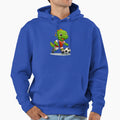 Happy Green Dino Kicking Soccer Ball T-Shirt - Streetwear Style Men Women - T-Shirt, Sweatshirt, Hoodie