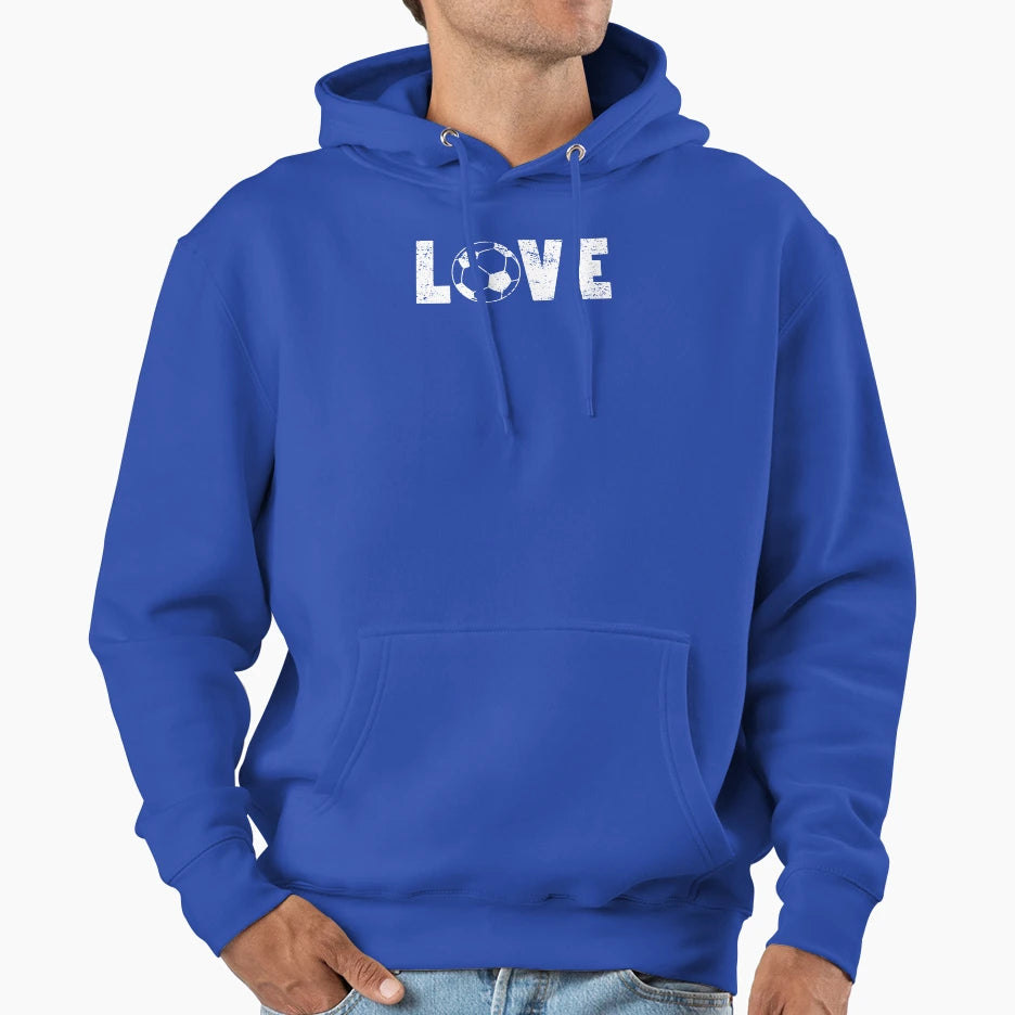 I Love Soccer Illustrated Word Art T-Shirt - Casual Everyday Wear Unisex - T-Shirt, Sweatshirt, Hoodie