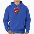 Sparkly Red Football Sequin Bow And Hoodie - Novelty Apparel for Adults - T-Shirt, Sweatshirt, Hoodie