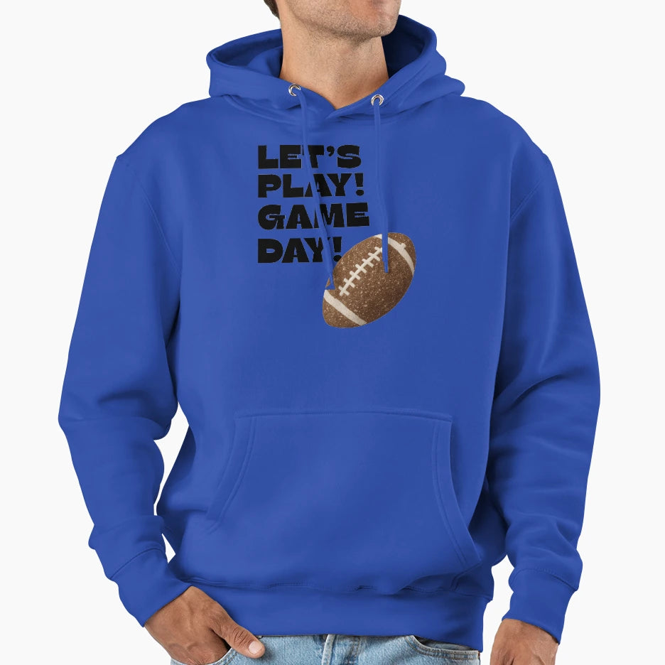 Game Day Hype Bold Football Energy Hoodie - Casual Everyday Wear Unisex - T-Shirt, Sweatshirt, Hoodie