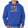 Coquette Bow Purple And Gold Football Hoodie - Unique Graphic Men Women - T-Shirt, Sweatshirt, Hoodie