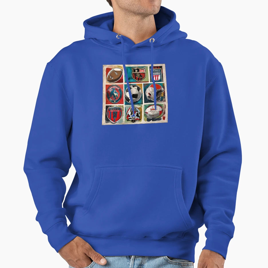 Football Or Soccer Hoodie - Trendy Graphic Unisex - T-Shirt, Sweatshirt, Hoodie