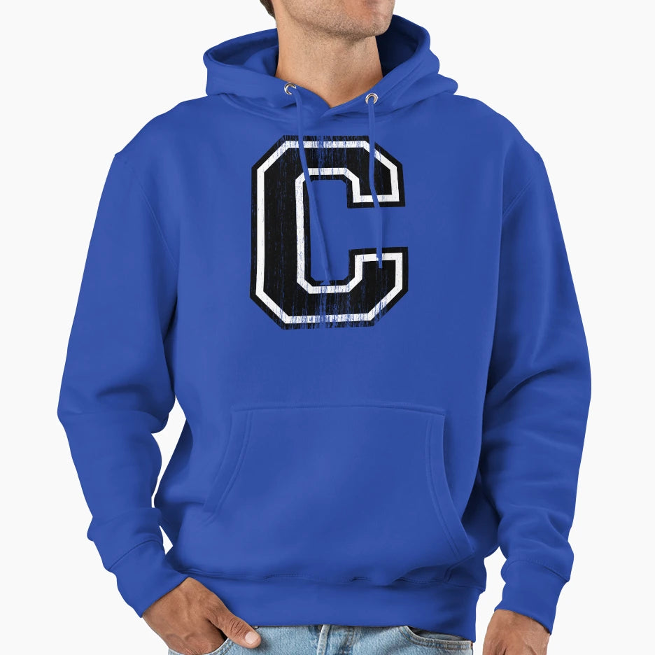 Big Varsity Letter C Hoodie - Unique Graphic for Adults - T-Shirt, Sweatshirt, Hoodie