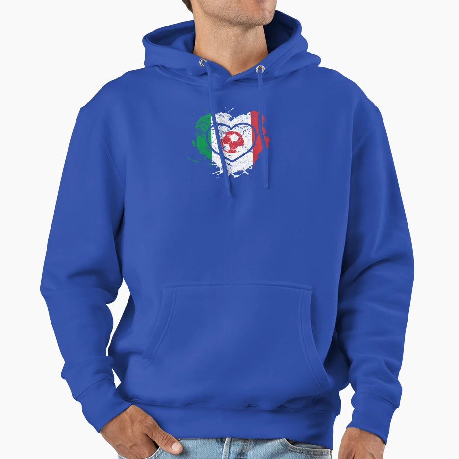 Italia Football Sport Calcio Hoodie - Casual Everyday Wear Unisex - T-Shirt, Sweatshirt, Hoodie