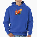 Fiery Football Illustration Paint Hoodie - Graphic Print for Adults - T-Shirt, Sweatshirt, Hoodie