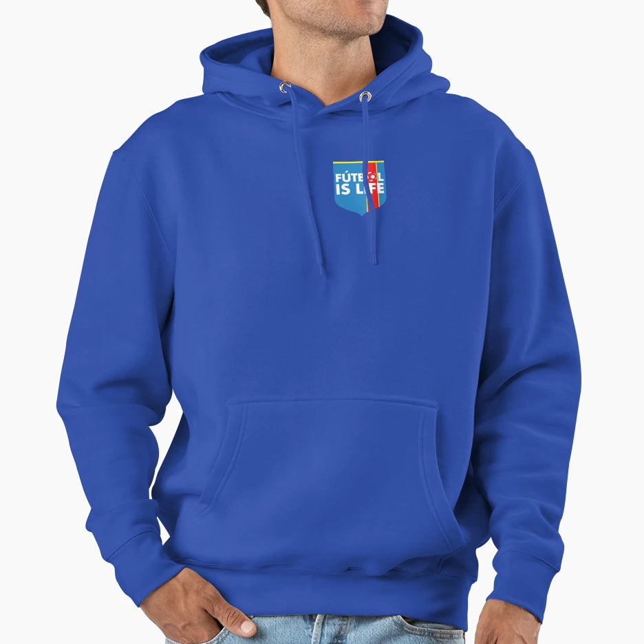 Futbol Is Life Small Football Is Life Hoodie - Novelty Apparel for Adults - T-Shirt, Sweatshirt, Hoodie
