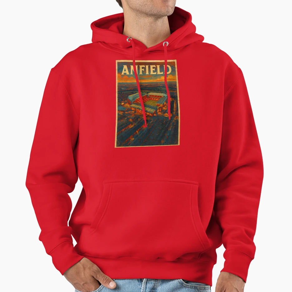 Anfield Hoodie - Graphic Print Unisex - T-Shirt, Sweatshirt, Hoodie