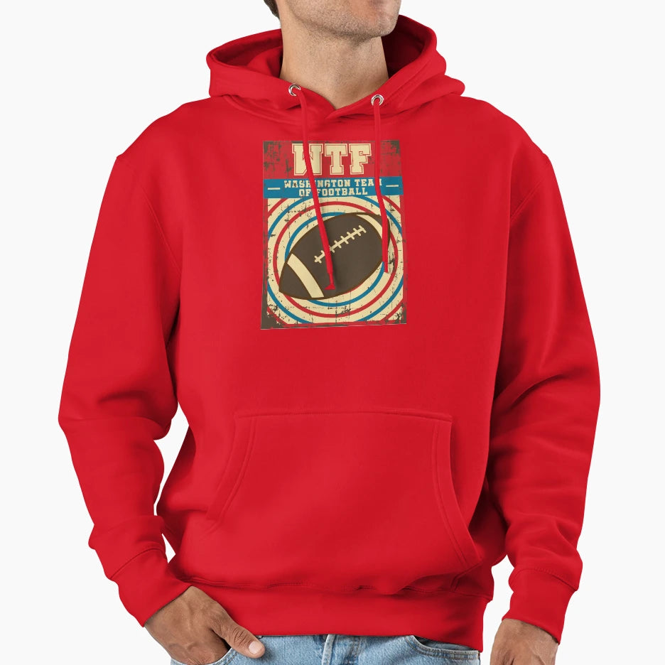 Wtf Washington Team Football Meme Hoodie - Fun Novelty Design for Adults - T-Shirt, Sweatshirt, Hoodie