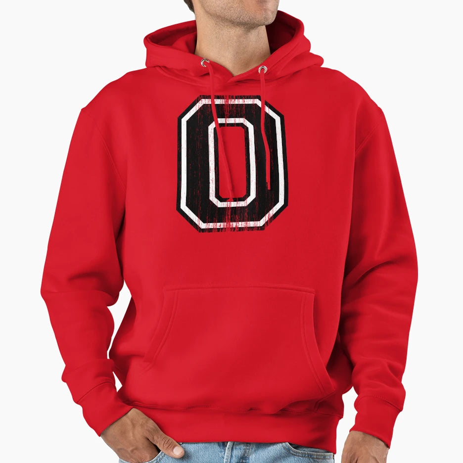 Big Varsity Letter 0 Hoodie - Casual Everyday Wear Men Women - T-Shirt, Sweatshirt, Hoodie