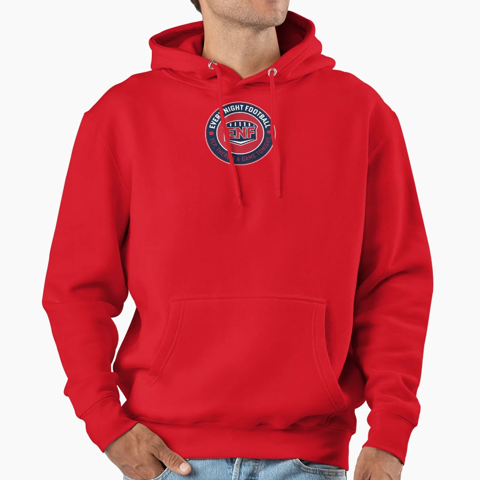 Every Night Football Circular Slogan Hoodie - Trendy Graphic for Adults - T-Shirt, Sweatshirt, Hoodie