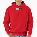 Love Soccer Hoodie - Unique Graphic for Adults - T-Shirt, Sweatshirt, Hoodie