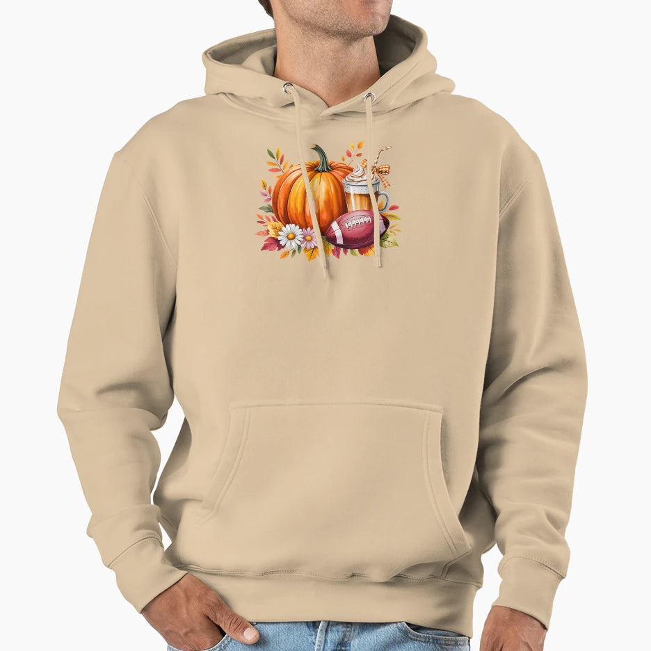 Fall Autumn And Football Hoodie - Streetwear Style Unisex - T-Shirt, Sweatshirt, Hoodie