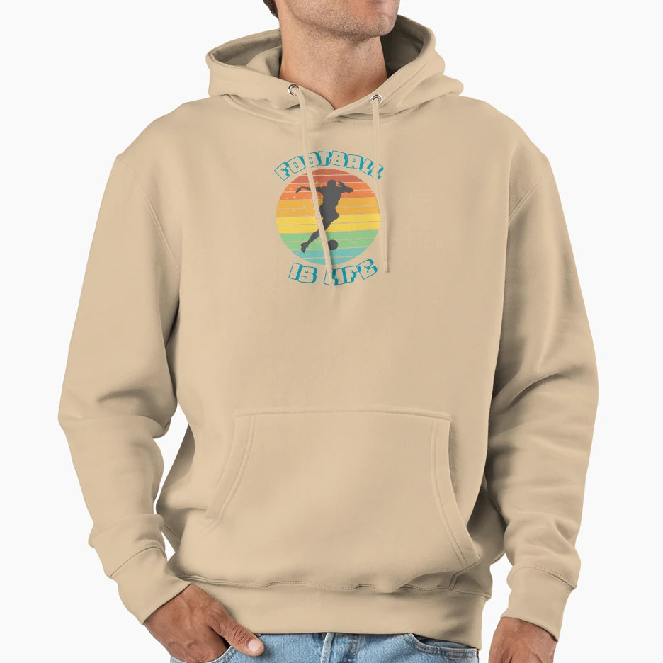 Futbol Is Life Hoodie - Unique Graphic Men Women - T-Shirt, Sweatshirt, Hoodie