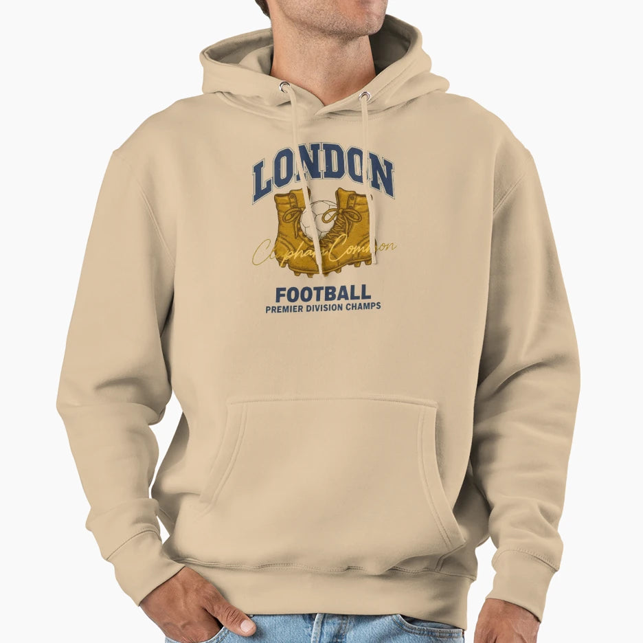 Football Logo Hoodie - Casual Everyday Wear Men Women - T-Shirt, Sweatshirt, Hoodie