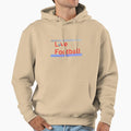 Superb Love Football From Sunrise Hoodie - Fun Novelty Design for Adults - T-Shirt, Sweatshirt, Hoodie