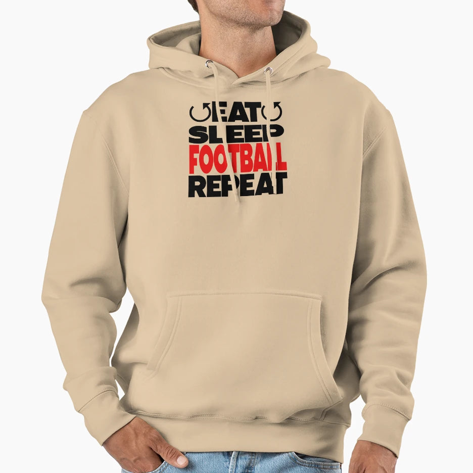 Eat Sleep Baseball Repeat Hoodie - Graphic Print Unisex - T-Shirt, Sweatshirt, Hoodie