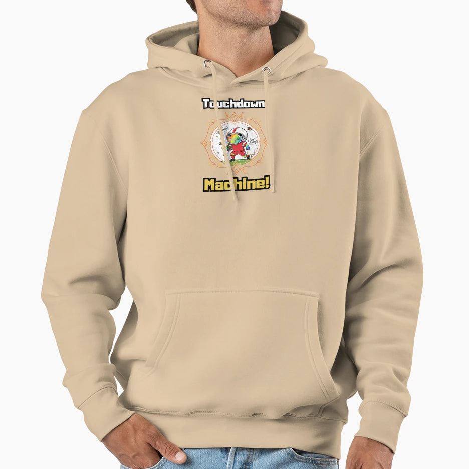 Touchdown Machine Kawaii Toad Hoodie - Custom Art Print for Adults - T-Shirt, Sweatshirt, Hoodie