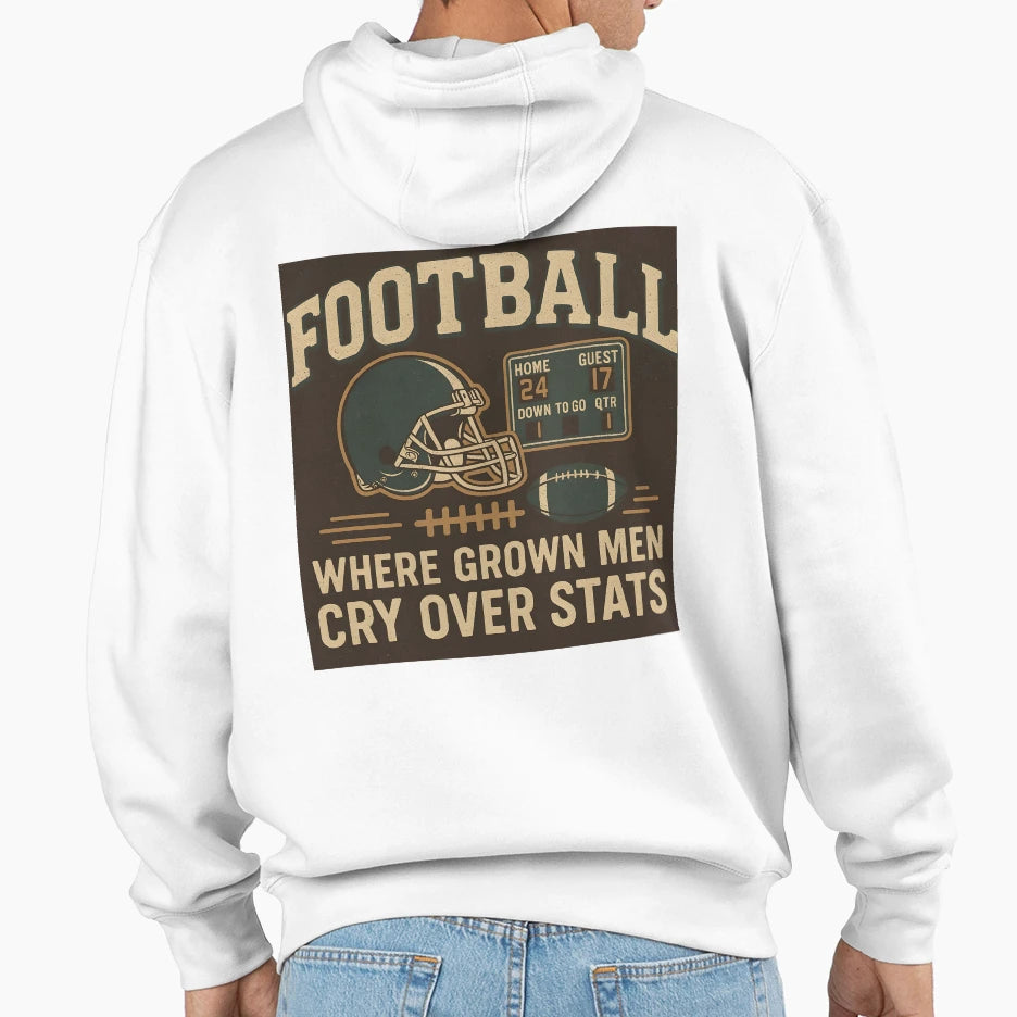 Funny Football Grown Hoodie - Fun Novelty Design Unisex - T-Shirt, Sweatshirt, Hoodie
