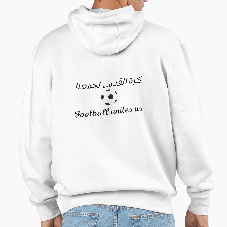 Football Unites Us Hoodie - Aesthetic Graphic Men Women - T-Shirt, Sweatshirt, Hoodie