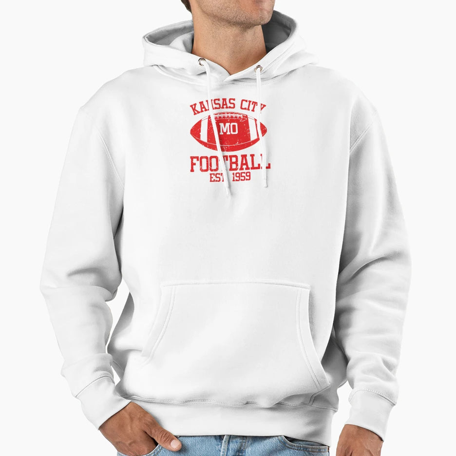 Kansas City Football Hoodie - Streetwear Style Unisex - T-Shirt, Sweatshirt, Hoodie