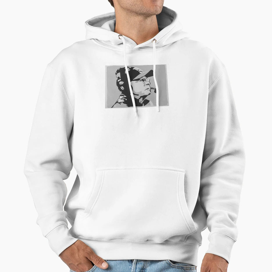 Tom Coughlin Portrait Hoodie - Minimalist Print for Adults - T-Shirt, Sweatshirt, Hoodie