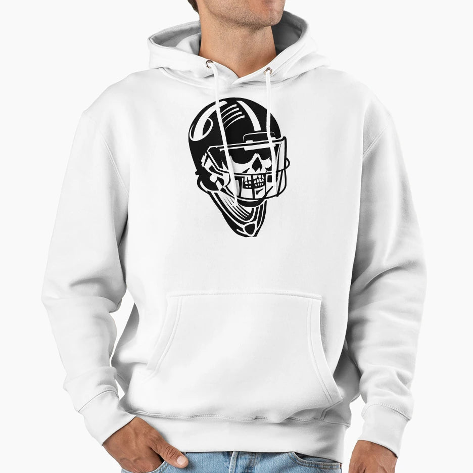 Skeleton American Football Player Hoodie - Streetwear Style for Adults - T-Shirt, Sweatshirt, Hoodie