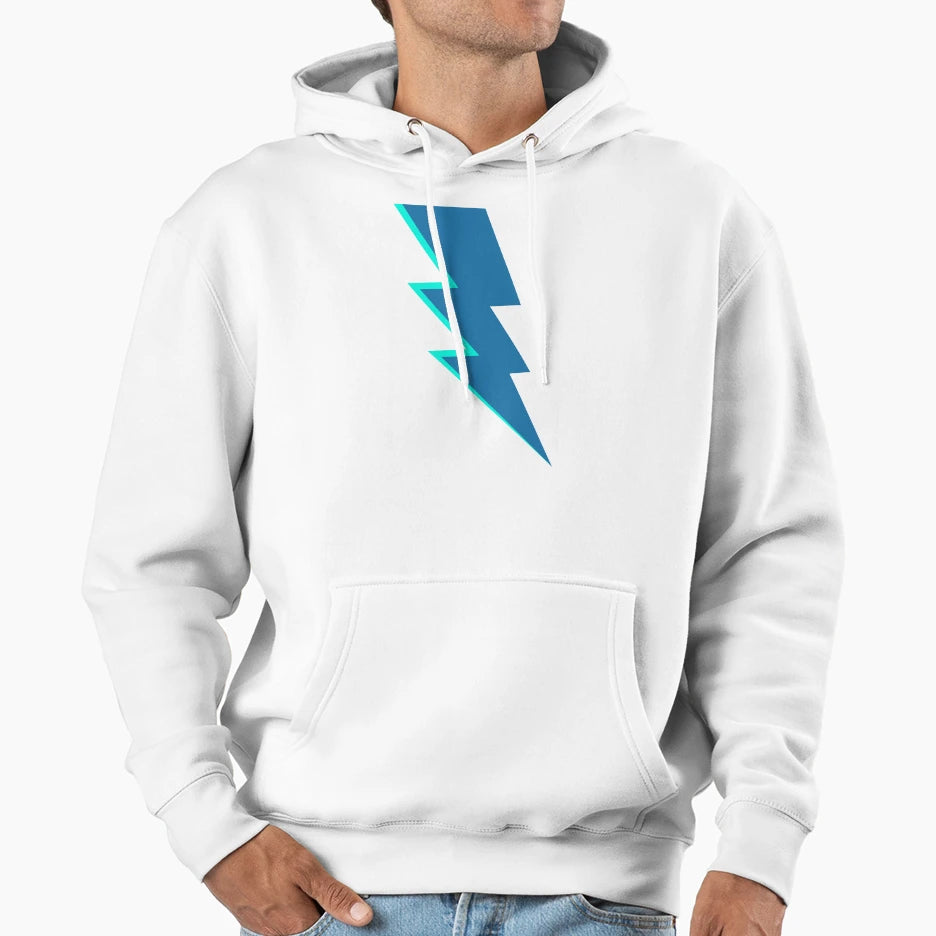 Blue Lightning Hoodie - Streetwear Style Men Women - T-Shirt, Sweatshirt, Hoodie