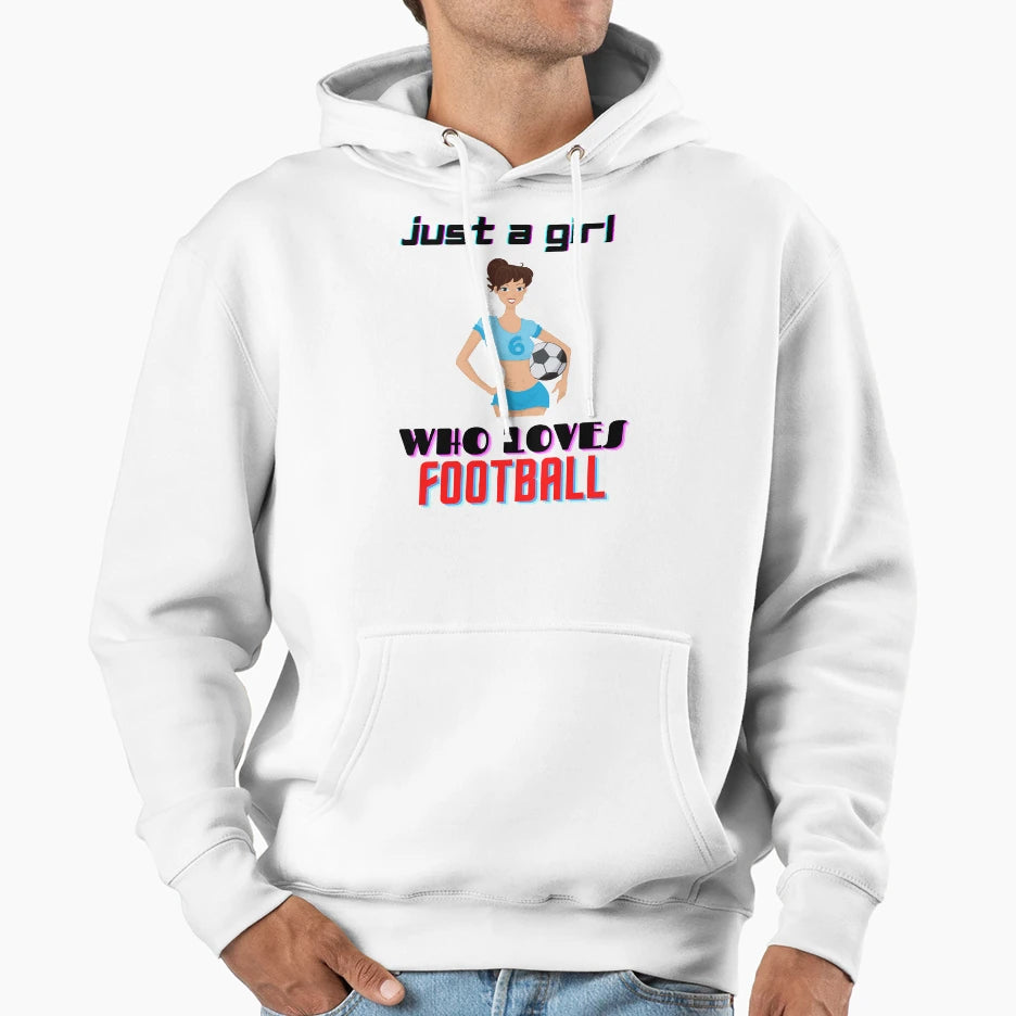Just Who Loves Football Gifts Hoodie - Unique Graphic for Adults - T-Shirt, Sweatshirt, Hoodie