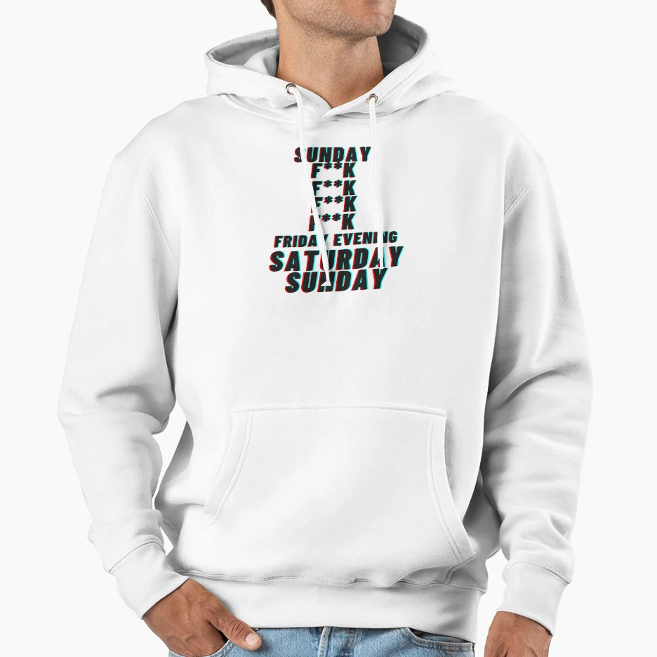 Week Forecast Weekend Party Night Lover Hoodie - Novelty Apparel for Adults - T-Shirt, Sweatshirt, Hoodie