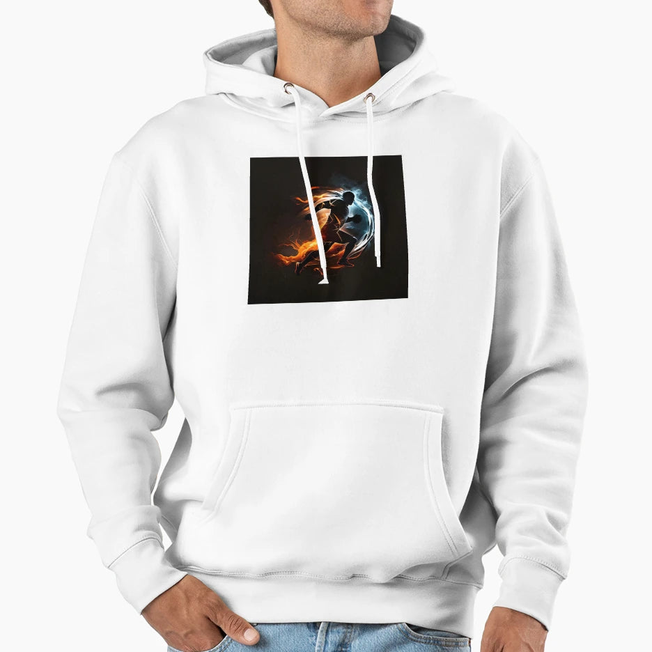 Soccer Player Fooball Player Hoodie - Fun Novelty Design for Adults - T-Shirt, Sweatshirt, Hoodie