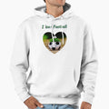 I Love Football Hoodie - Minimalist Print Unisex - T-Shirt, Sweatshirt, Hoodie