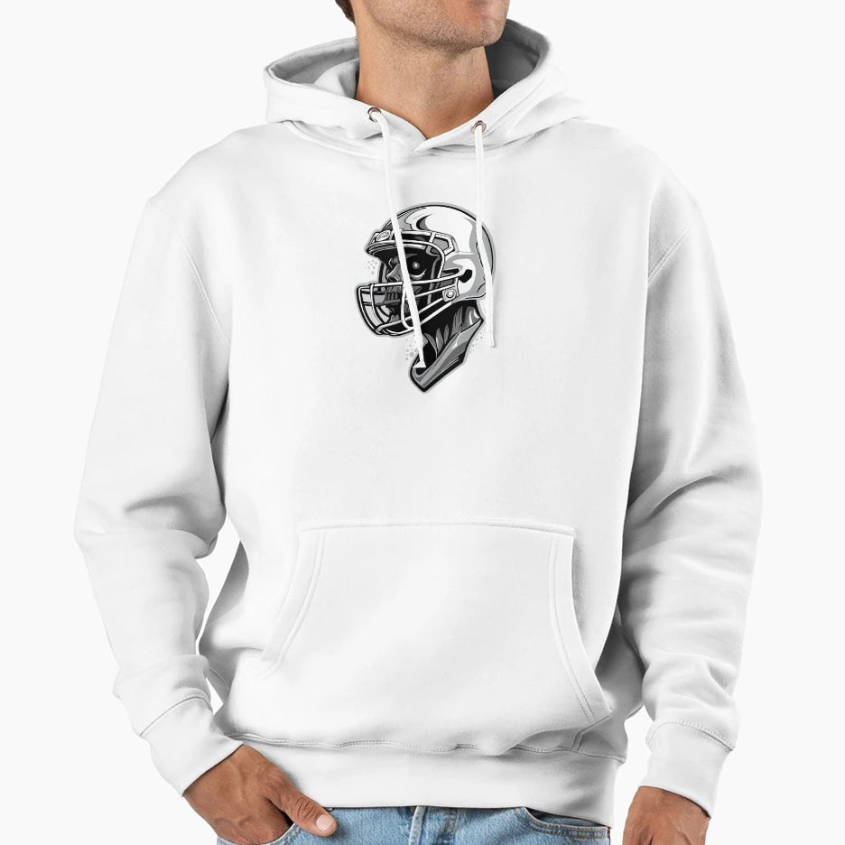American Football Skull Hoodie - Unique Graphic for Adults - T-Shirt, Sweatshirt, Hoodie