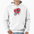 Heart Playing Soccer Fun Gift Fans Hoodie - Fun Novelty Design Men Women - T-Shirt, Sweatshirt, Hoodie