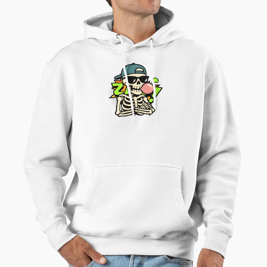 Pop Art Urban Skeleton Hoodie - Trendy Graphic Men Women - T-Shirt, Sweatshirt, Hoodie