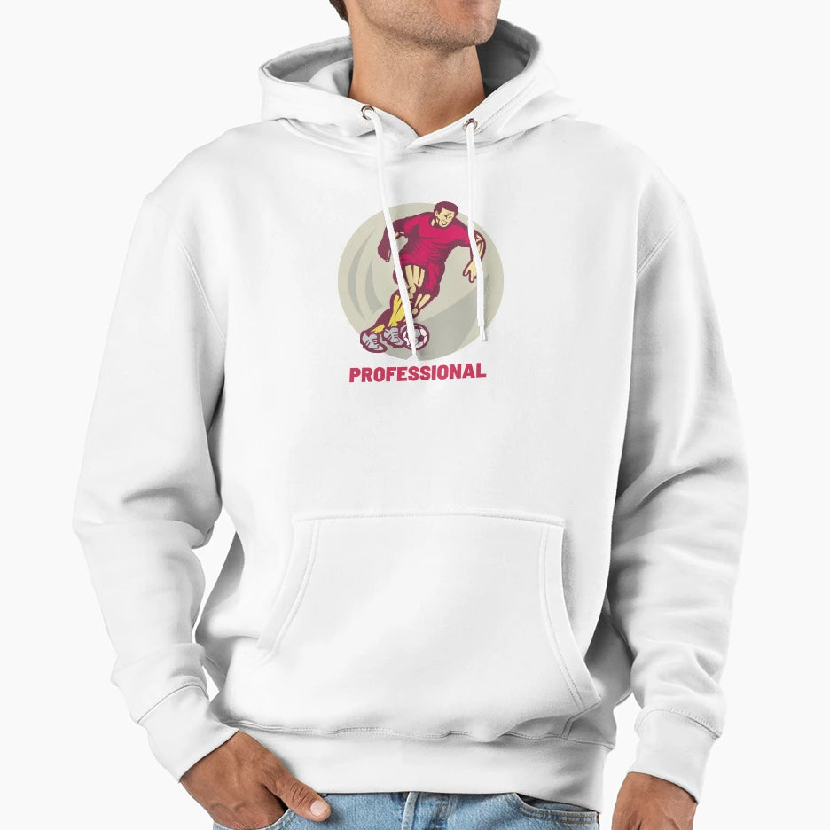 Football Professional Player Soccer Hoodie - Aesthetic Graphic for Adults - T-Shirt, Sweatshirt, Hoodie