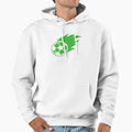 Football Green Fire Ball Football Ball Hoodie - Fun Novelty Design Unisex - T-Shirt, Sweatshirt, Hoodie