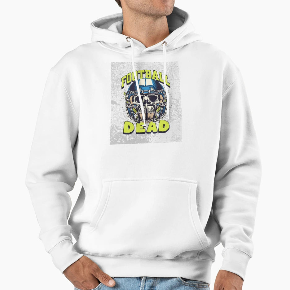 Football Dead Dead Hoodie - Minimalist Print for Adults - T-Shirt, Sweatshirt, Hoodie