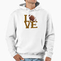 Love Football Hoodie - Fun Novelty Design for Adults - T-Shirt, Sweatshirt, Hoodie