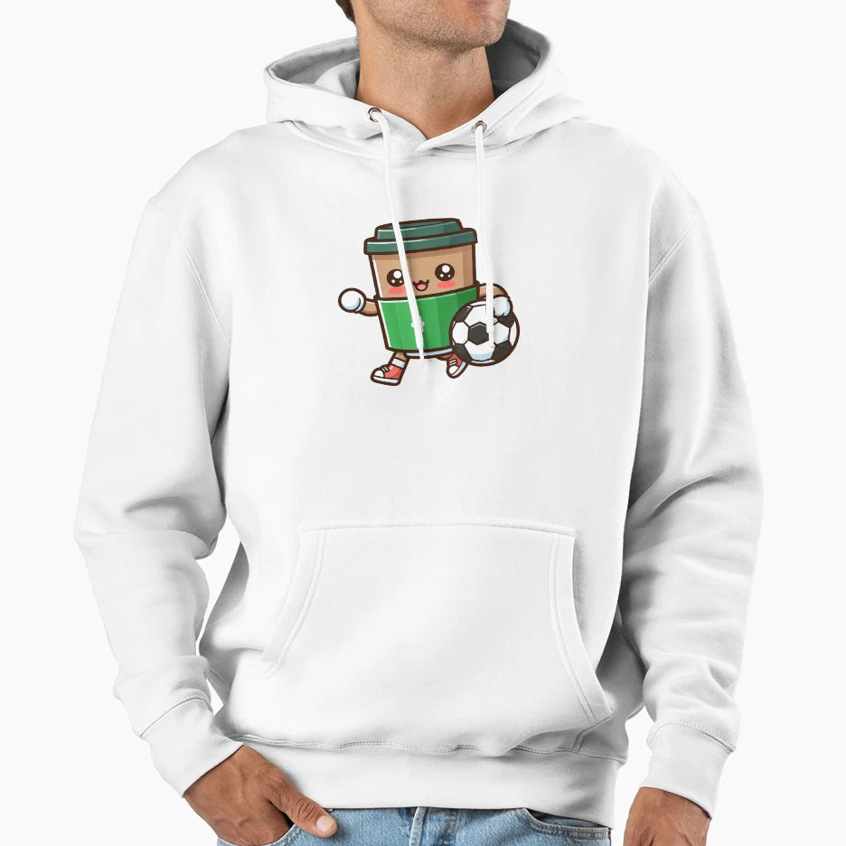 I Love You Both Coffee Football Hoodie - Unique Graphic Men Women - T-Shirt, Sweatshirt, Hoodie