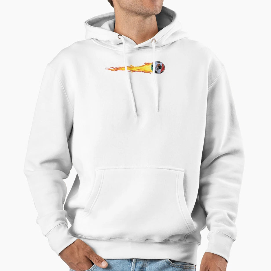 Soccer Fire Mexico Hoodie - Streetwear Style Men Women - T-Shirt, Sweatshirt, Hoodie