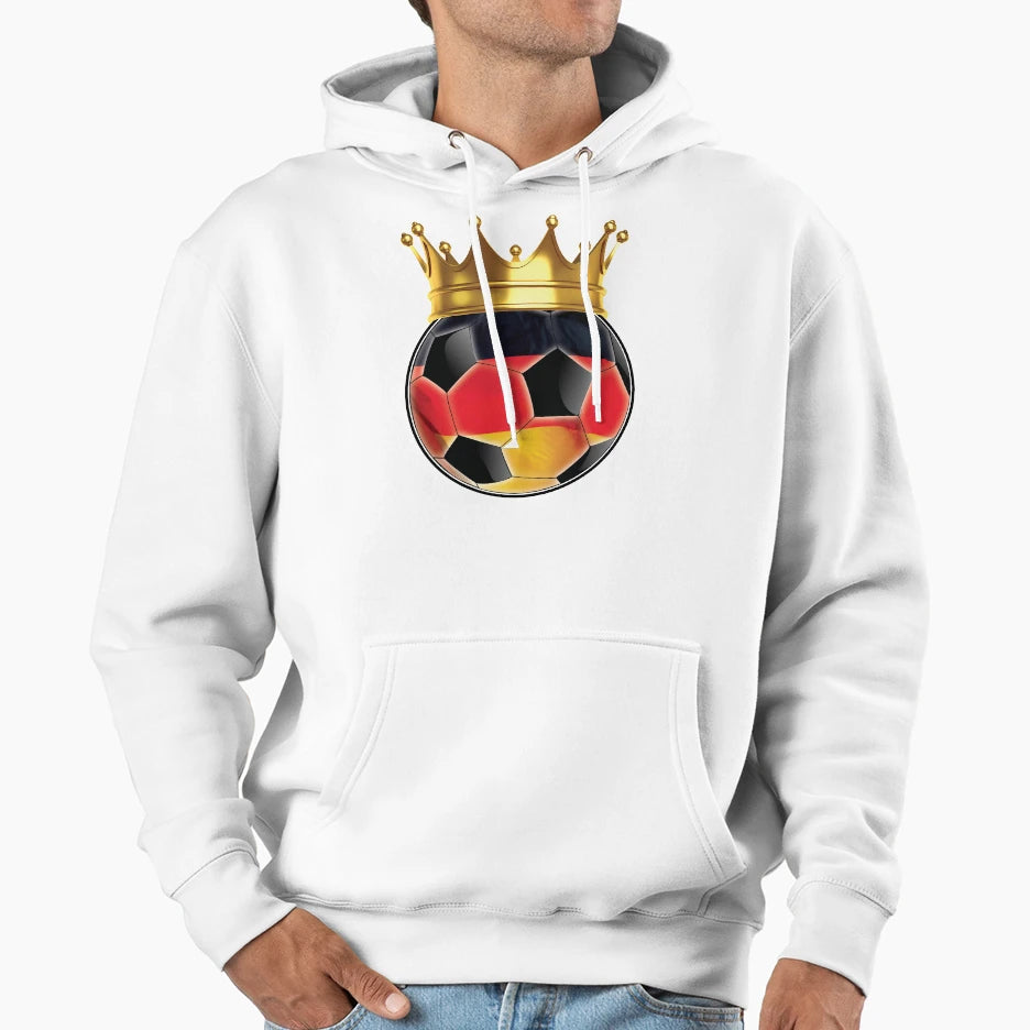 Football Is King Germany Hoodie - Unique Graphic for Adults - T-Shirt, Sweatshirt, Hoodie