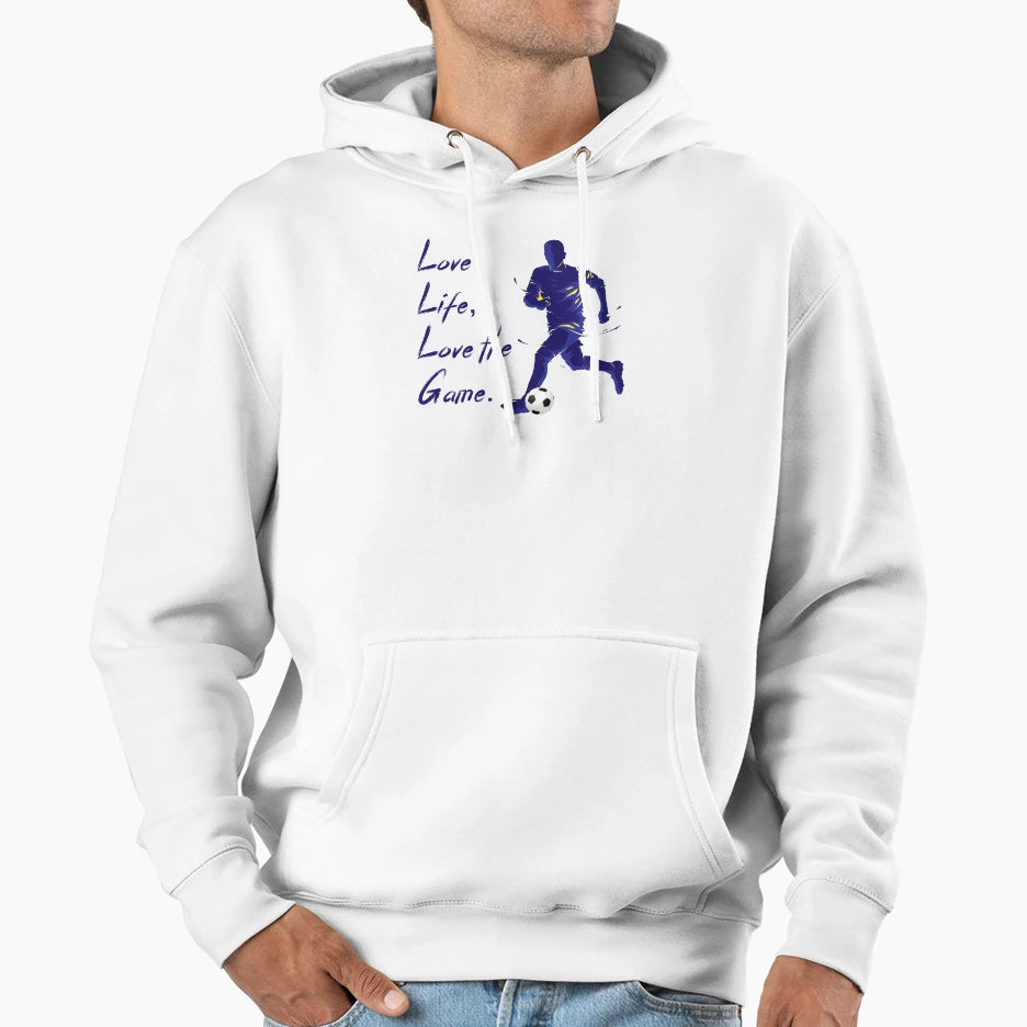 Football Soccer Love Life Love Game T-Shirt - Minimalist Print Unisex - T-Shirt, Sweatshirt, Hoodie