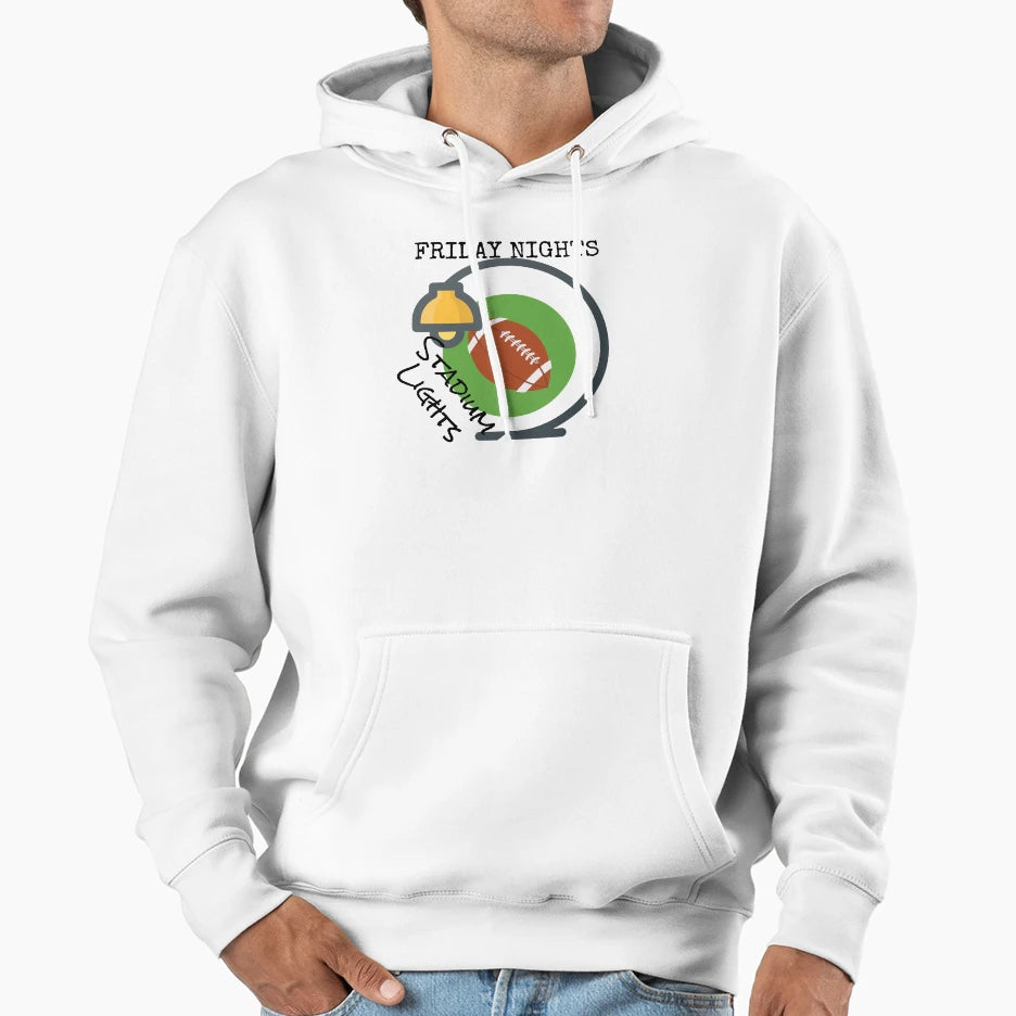 Friday Nights And Stadium Lights Hoodie - Minimalist Print Unisex - T-Shirt, Sweatshirt, Hoodie