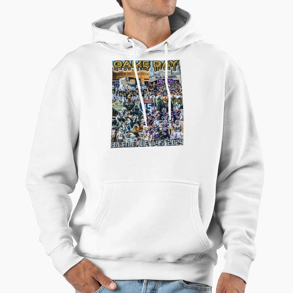Conroe High School Vs Willis High School Hoodie - Streetwear Style Unisex - T-Shirt, Sweatshirt, Hoodie