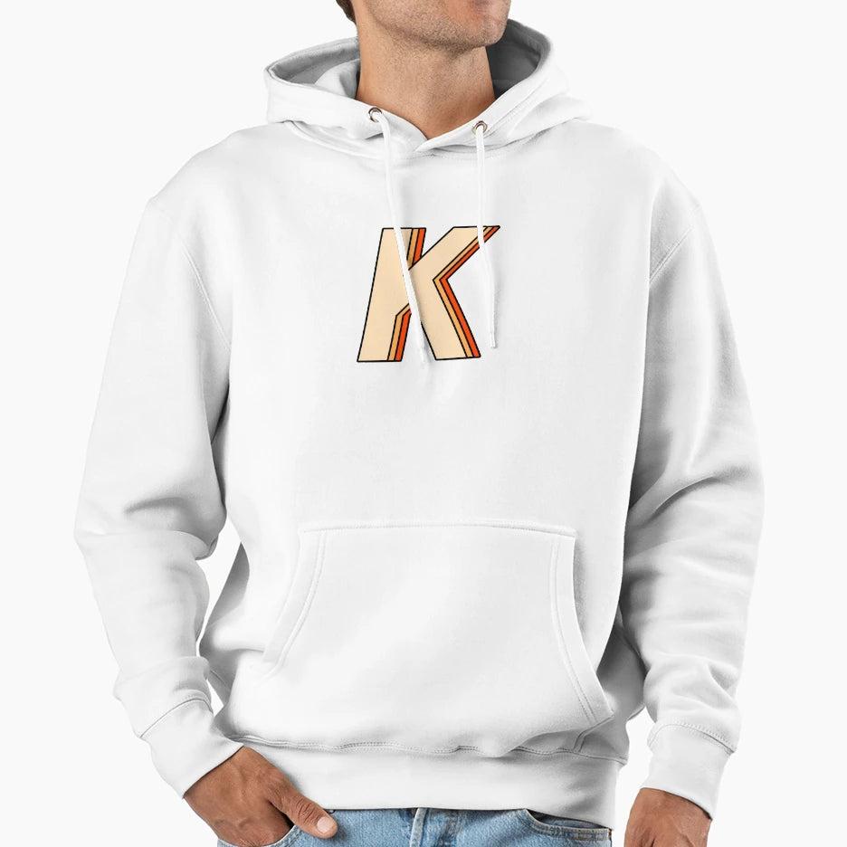 Orange K Hoodie - Novelty Apparel Unisex - T-Shirt, Sweatshirt, Hoodie
