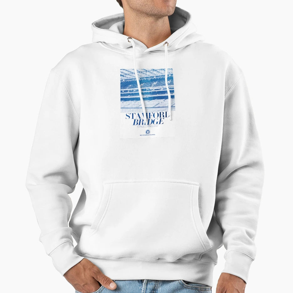 Chelsea Stamford Bridge Stadium Hoodie - Unique Graphic for Adults - T-Shirt, Sweatshirt, Hoodie
