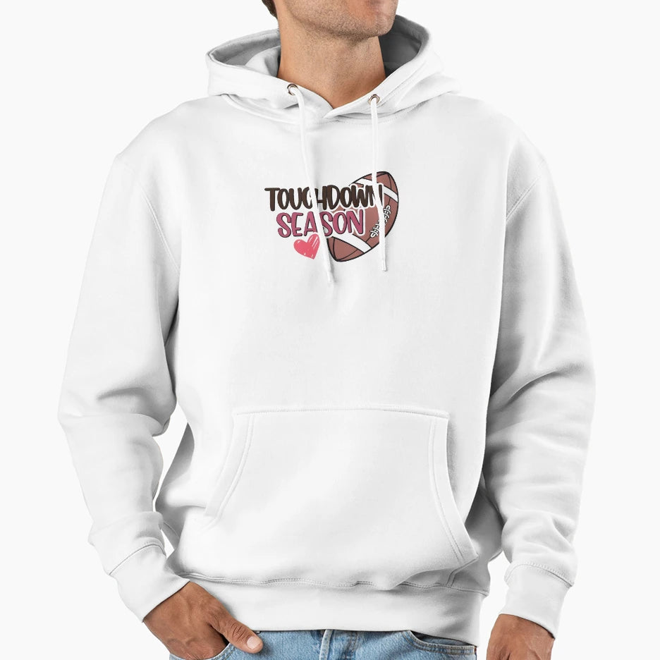Touchdown Season Hoodie - Minimalist Print Men Women - T-Shirt, Sweatshirt, Hoodie