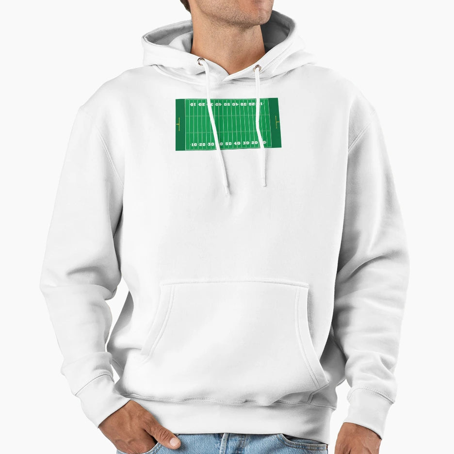 Football Field Hoodie - Fun Novelty Design Unisex - T-Shirt, Sweatshirt, Hoodie
